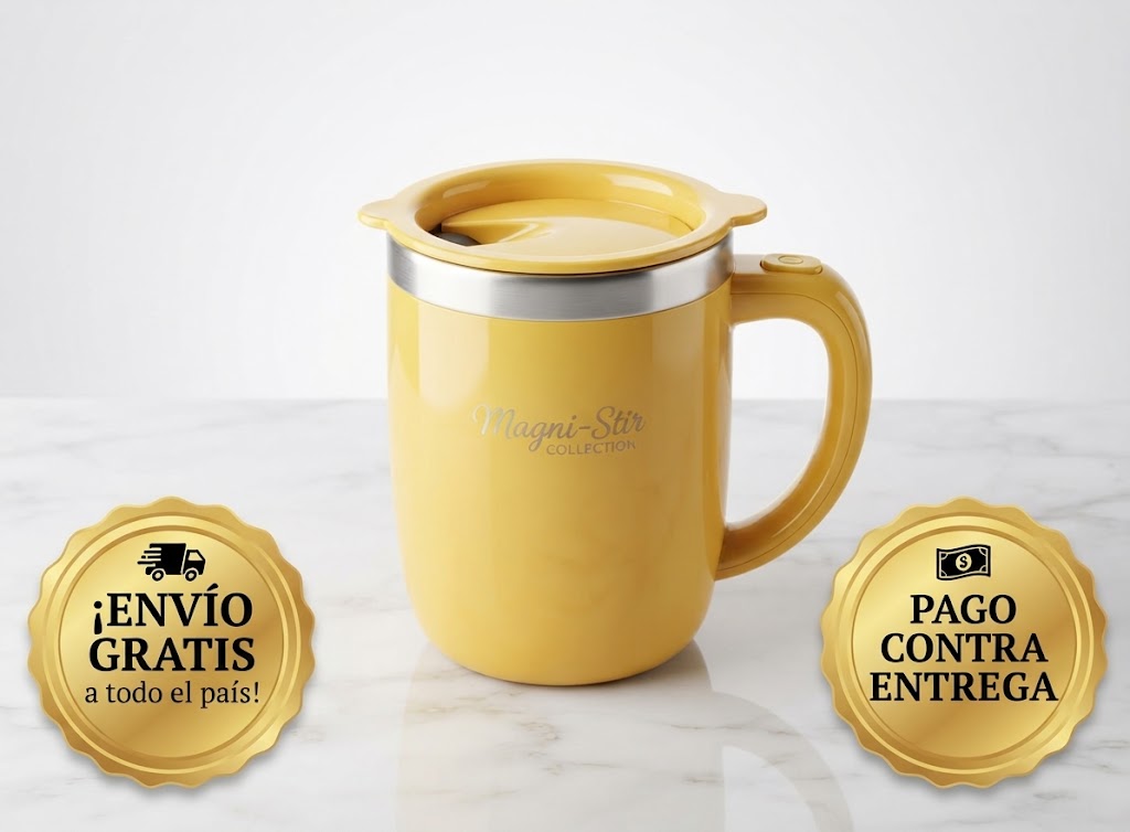 ¡Despierta tu café! La taza auto-agitadora que lo cambia todo.