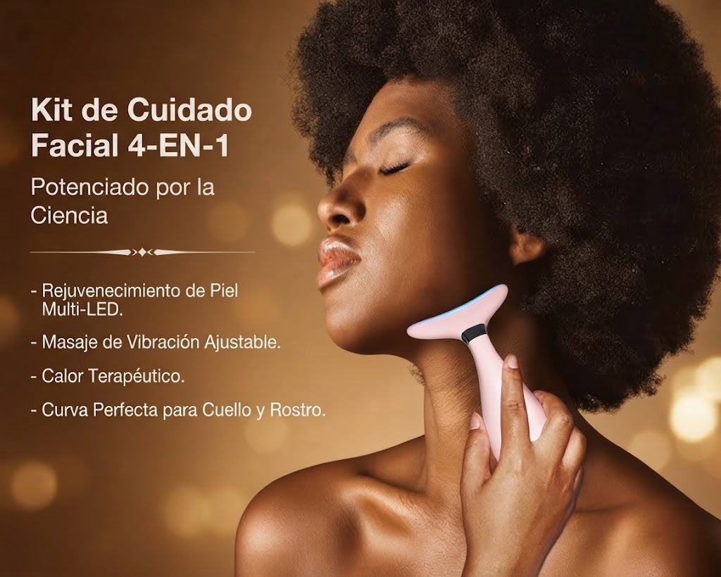 Combo Piña Refresh - Dispositivo Masajeador Facial 3 en 1 + Crema Antiarrugas