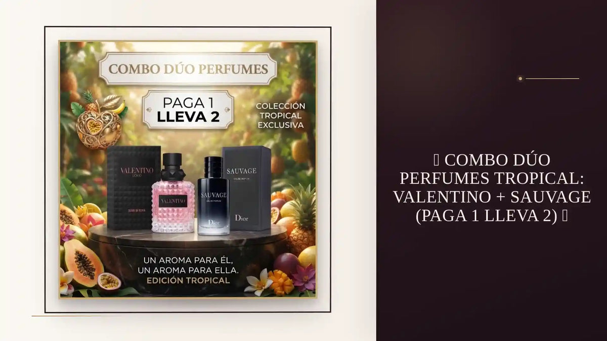 🔥 COMBO D&Uacute;O PERFUMES TROPICAL: VALENTINO + SAUVAGE (PAGA 1 LLEVA 2) 🔥 by@Outfy